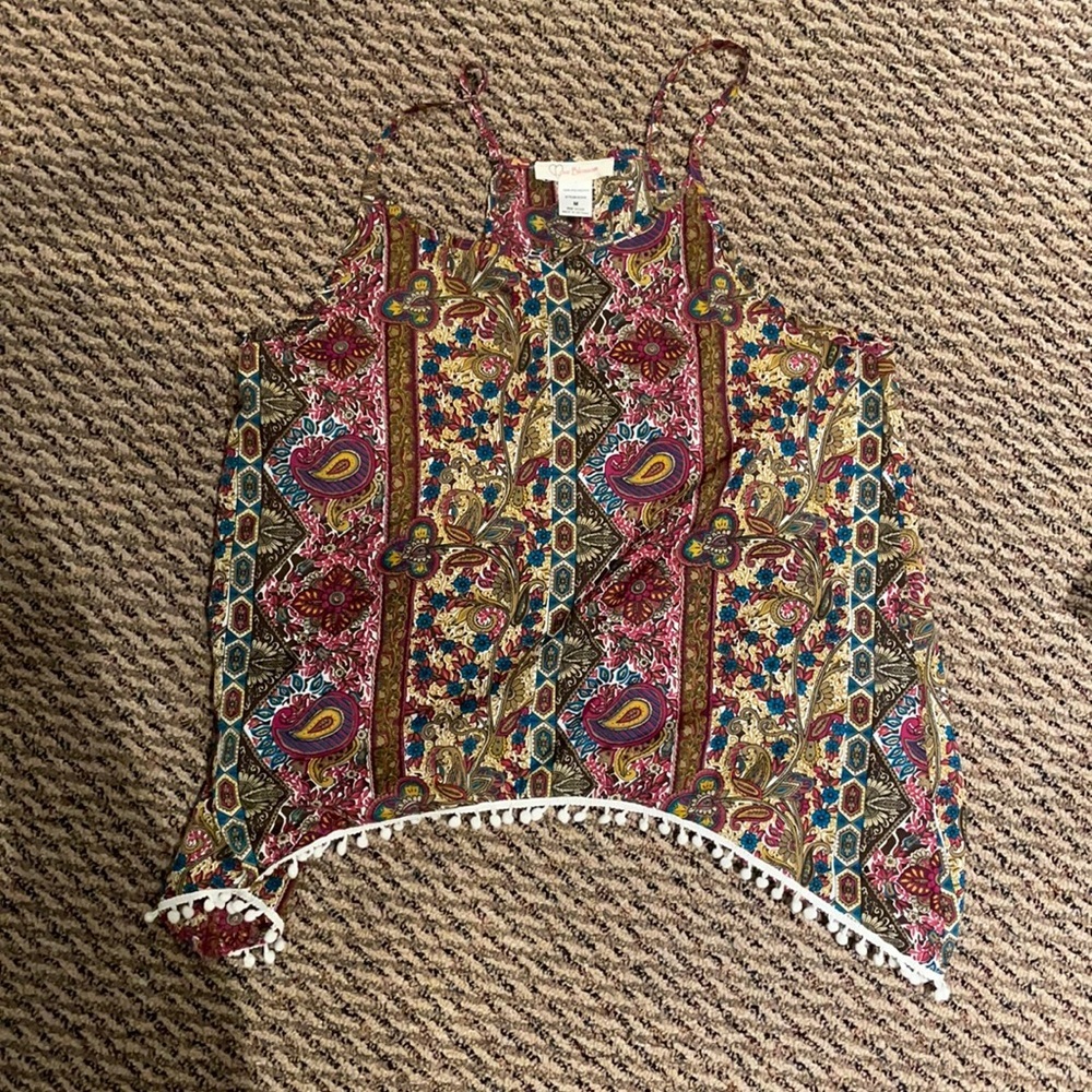 Love blossom split back tank top - Picture 2 of 5